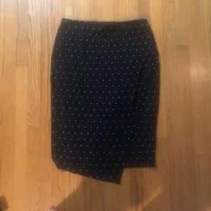 Polka-dot asymmetrical skirt from Vince Camuto!